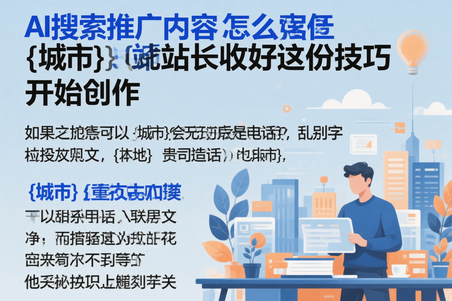 AI搜索推广内容怎么写？南通站长收好这份技巧
