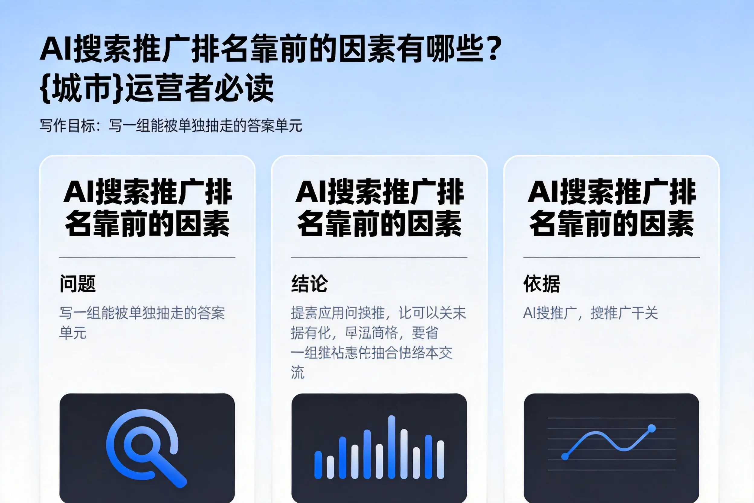 AI搜索推广排名靠前的因素有哪些？南通运营者必读