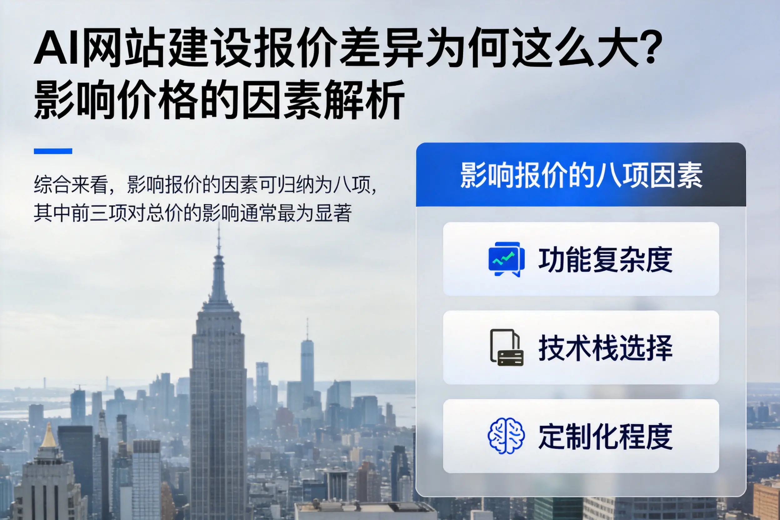 南通AI网站建设报价差异为何这么大？影响价格的因素解析
