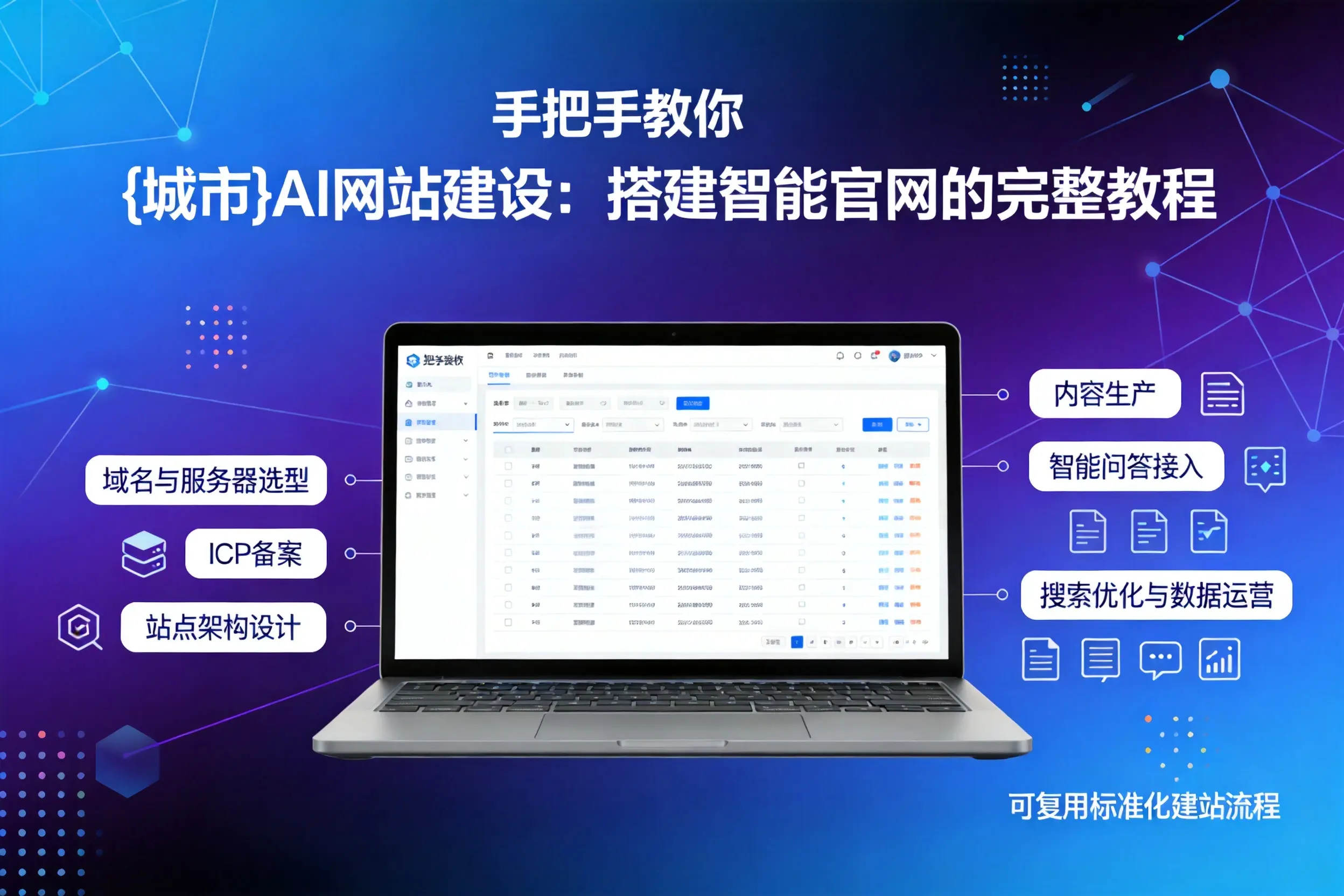 手把手教你南通AI网站建设：搭建智能官网的完整教程