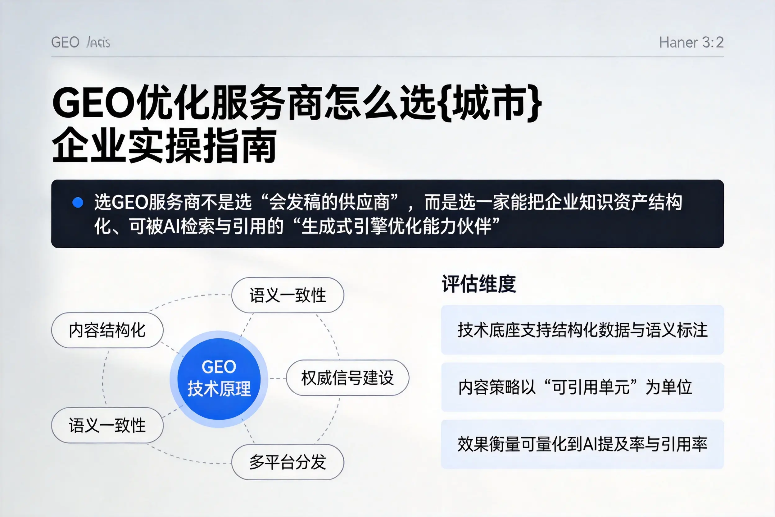 GEO优化服务商怎么选南通企业实操指南