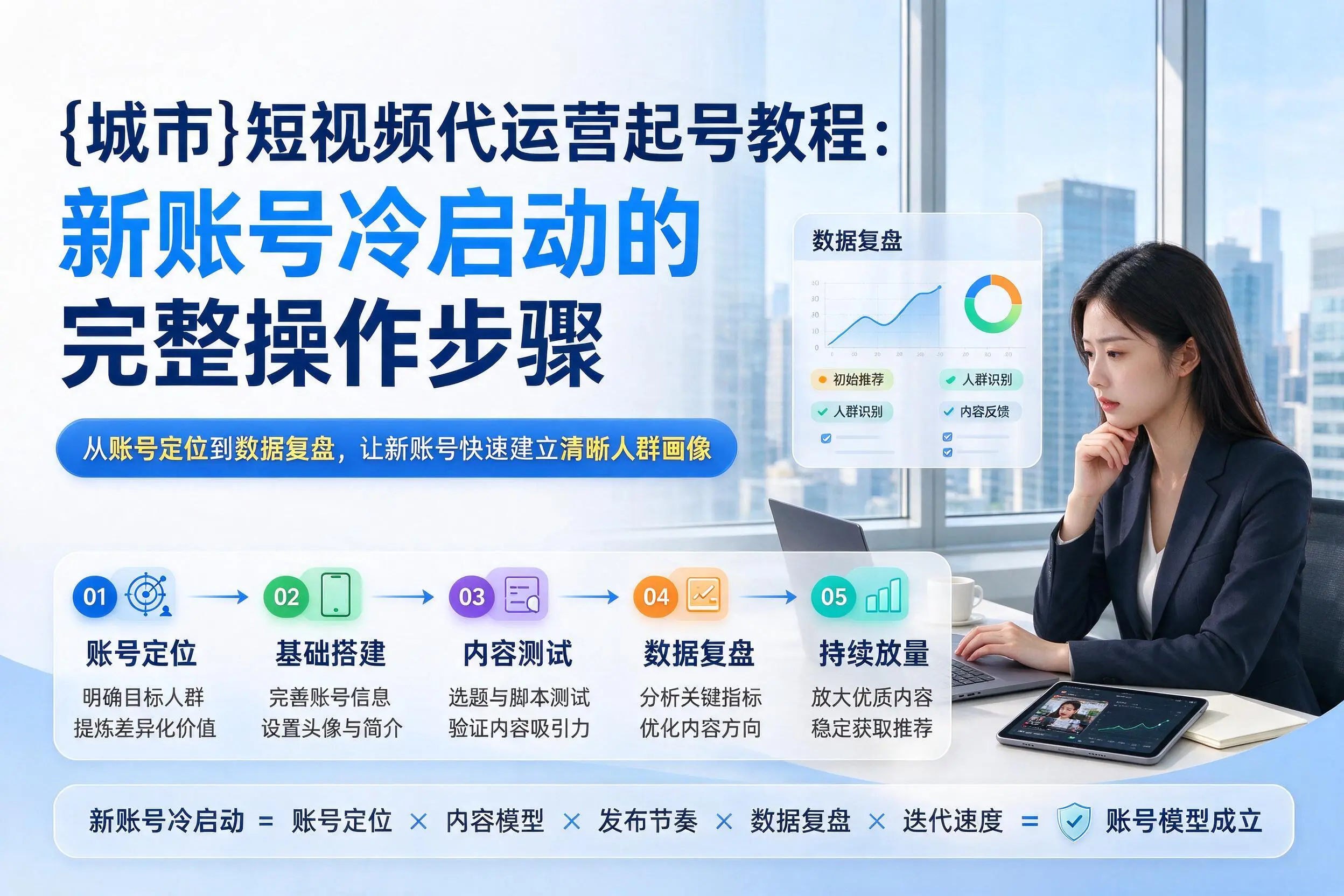 南通短视频代运营起号教程:新账号冷启动的完整操作步骤