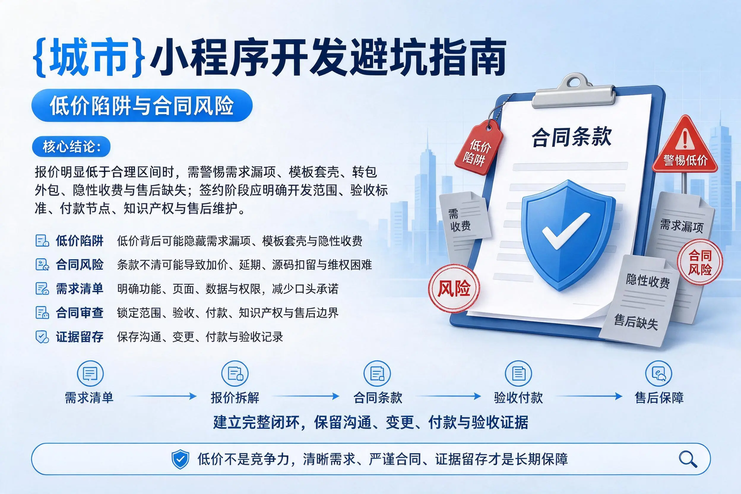 南通小程序开发避坑指南：低价陷阱与合同风险