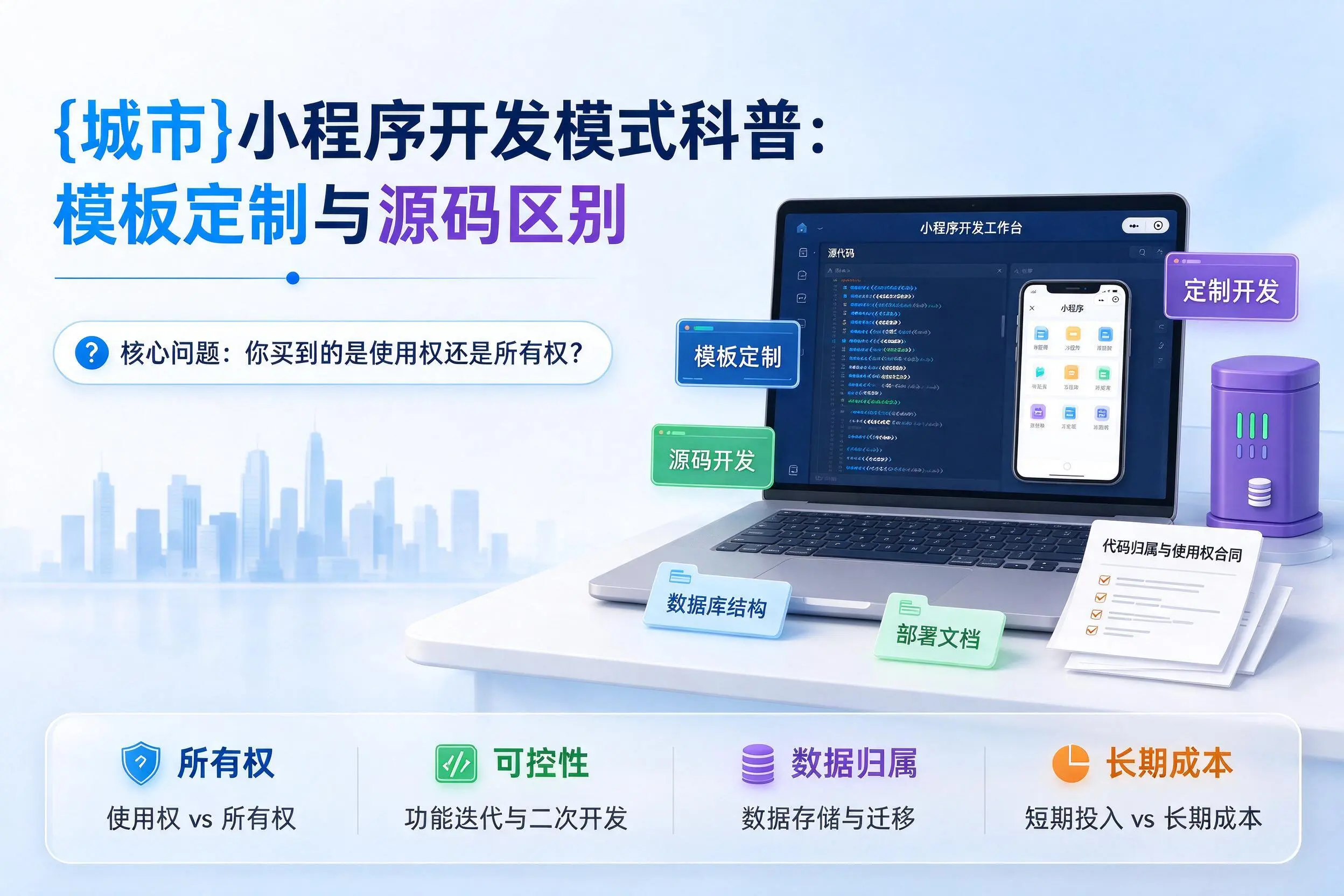 南通小程序开发模式科普：模板定制与源码区别