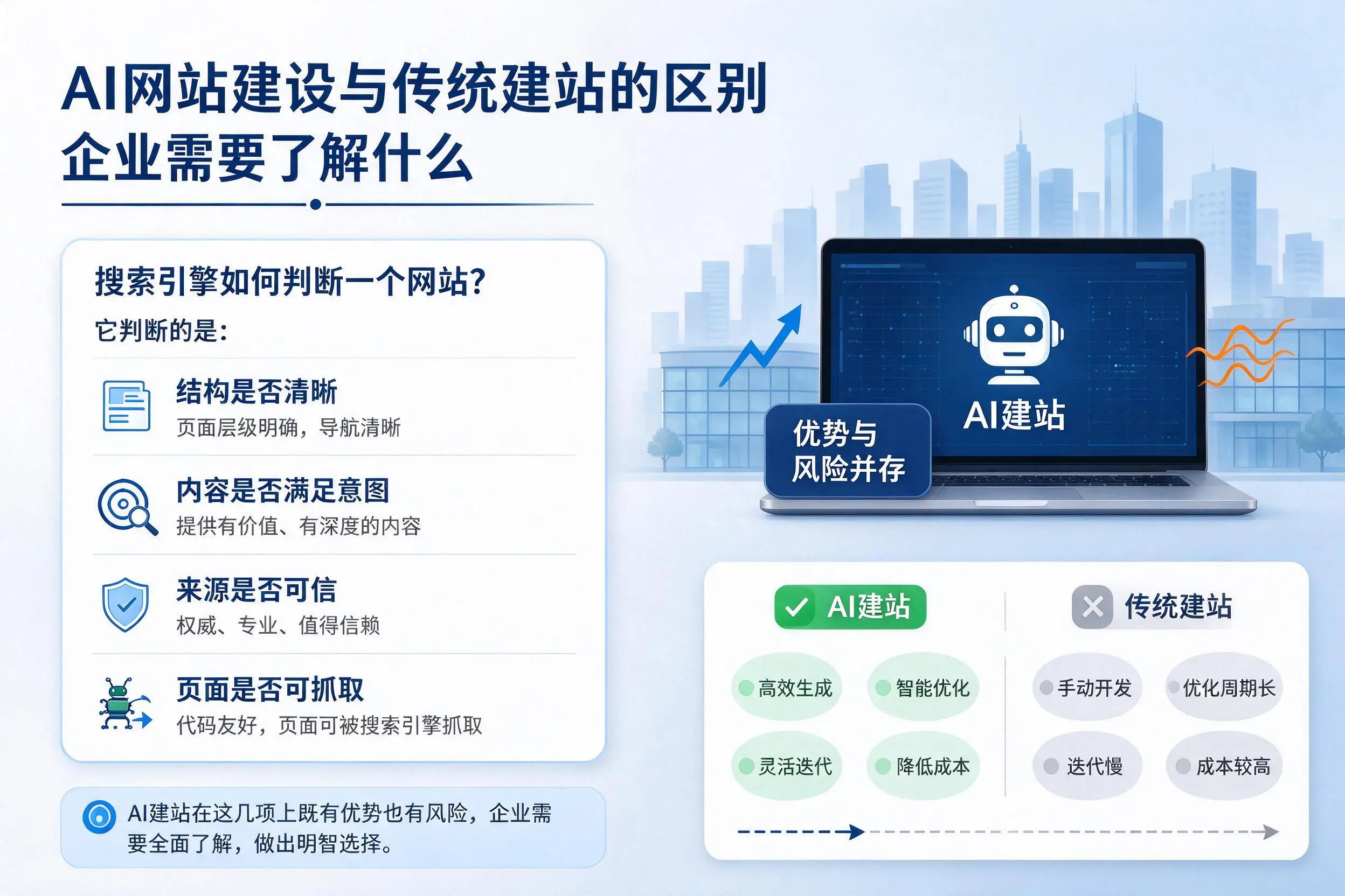 AI网站建设与传统建站的区别,南通企业需要了解什么