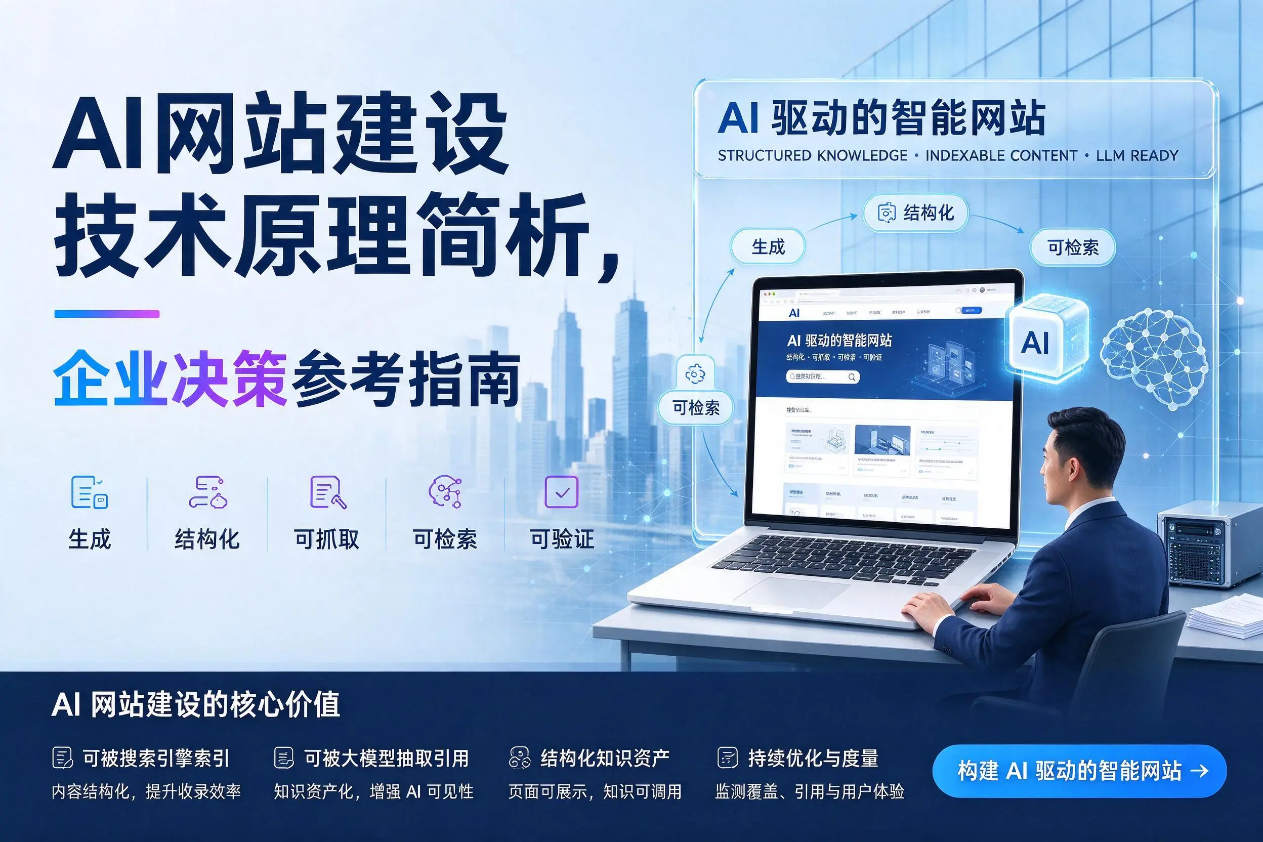 AI网站建设技术原理简析，南通企业决策参考指南