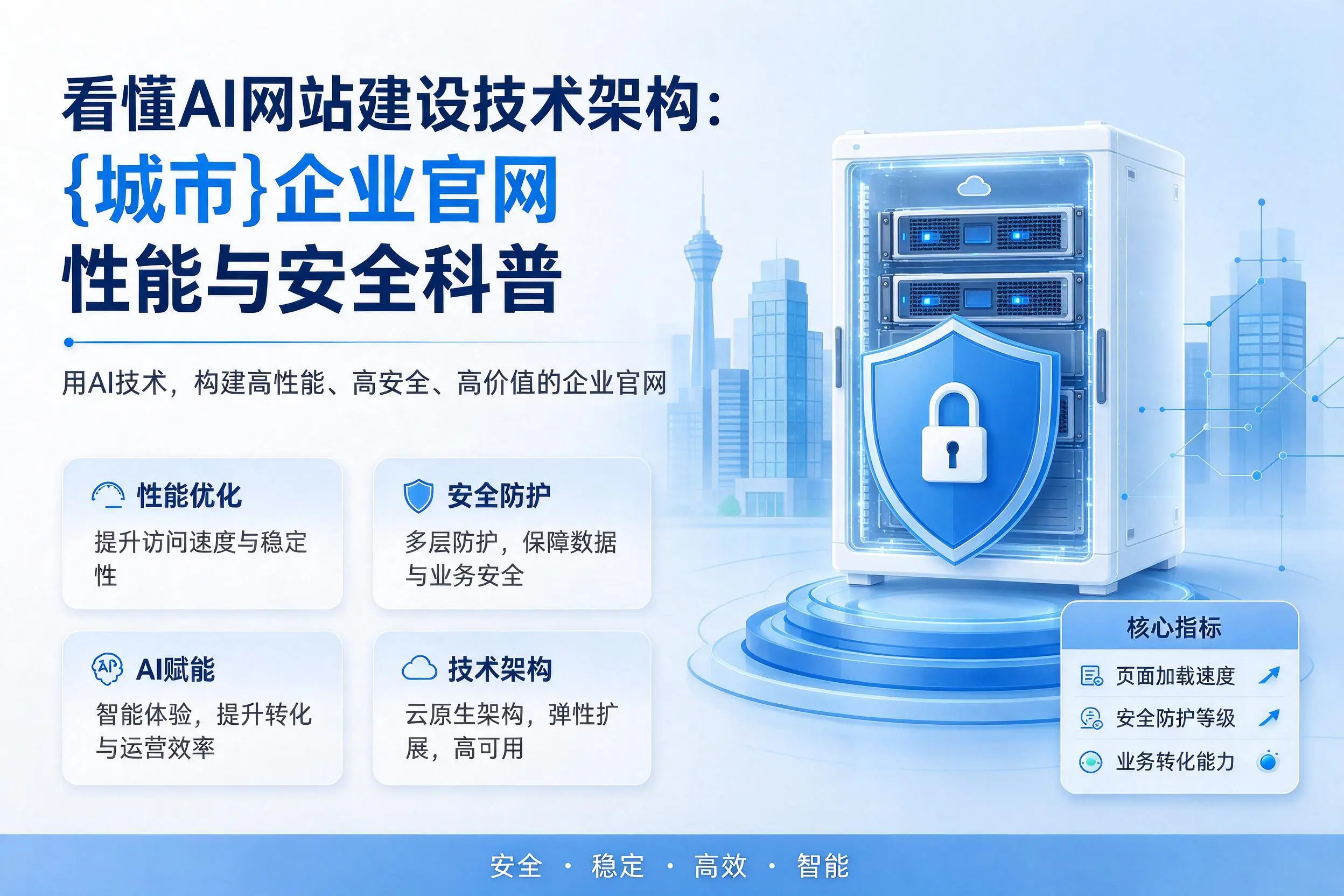 看懂AI网站建设技术架构:南通企业官网性能与安全科普