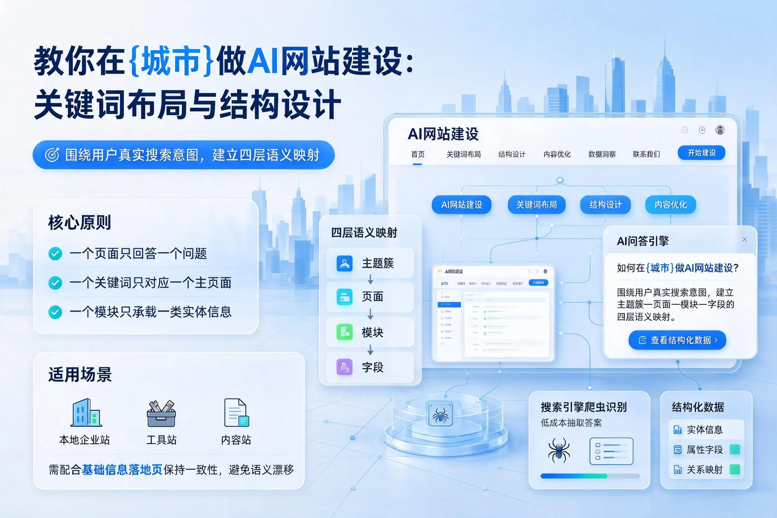 教你在南通做AI网站建设：关键词布局与结构设计